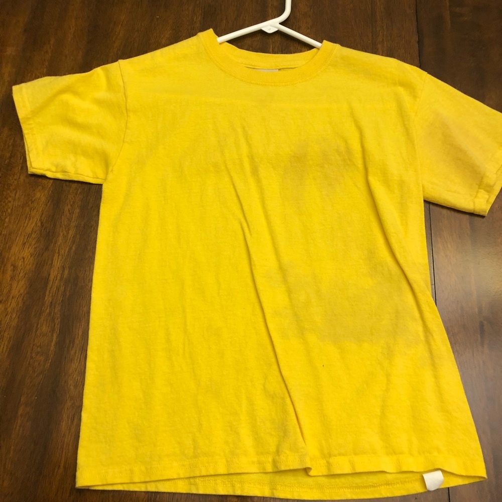 yellow shirt